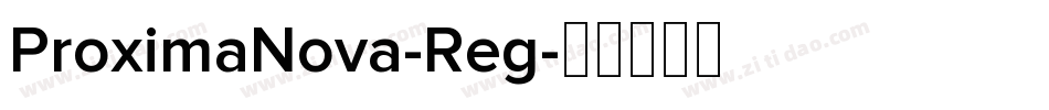 ProximaNova-Reg字体转换