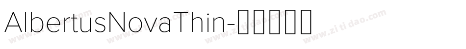AlbertusNovaThin字体转换