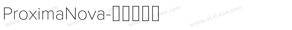 ProximaNova字体转换