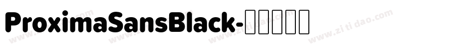 ProximaSansBlack字体转换