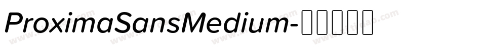 ProximaSansMedium字体转换