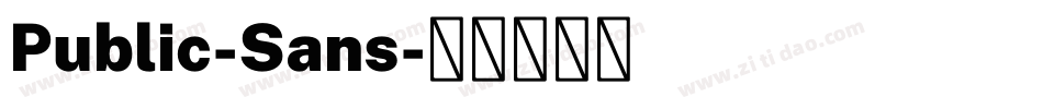 Public-Sans字体转换