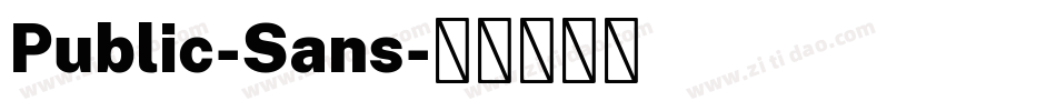 Public-Sans字体转换