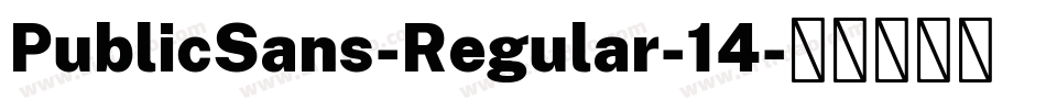 PublicSans-Regular-14字体转换
