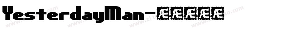 YesterdayMan字体转换