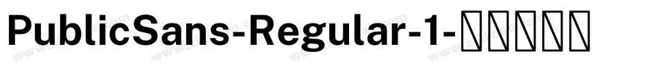 PublicSans-Regular-1字体转换