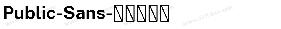 Public-Sans字体转换