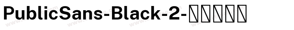 PublicSans-Black-2字体转换