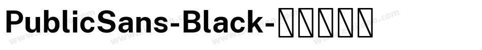 PublicSans-Black字体转换