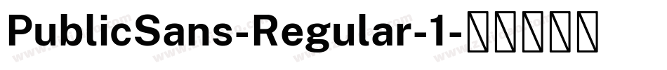 PublicSans-Regular-1字体转换
