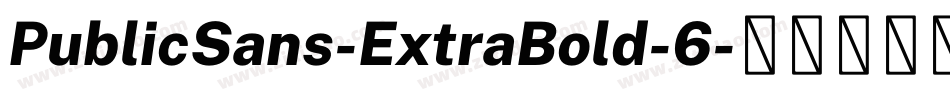 PublicSans-ExtraBold-6字体转换