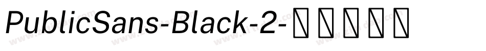PublicSans-Black-2字体转换
