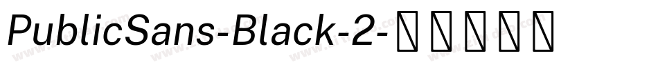PublicSans-Black-2字体转换