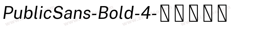PublicSans-Bold-4字体转换