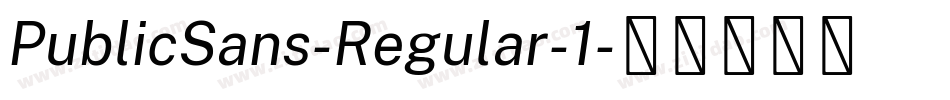 PublicSans-Regular-1字体转换
