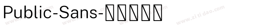 Public-Sans字体转换