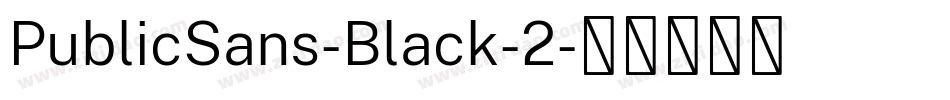 PublicSans-Black-2字体转换