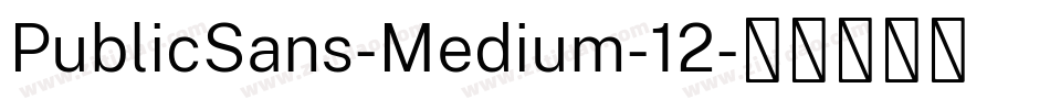 PublicSans-Medium-12字体转换