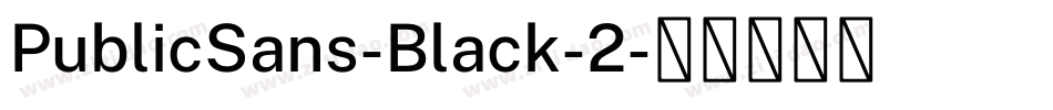 PublicSans-Black-2字体转换