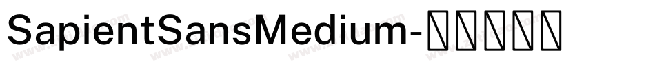 SapientSansMedium字体转换