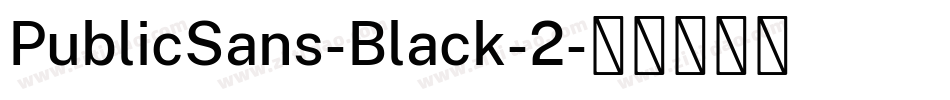 PublicSans-Black-2字体转换