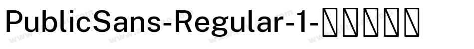 PublicSans-Regular-1字体转换