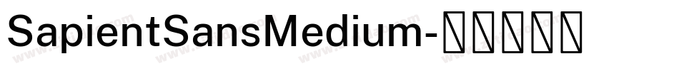 SapientSansMedium字体转换