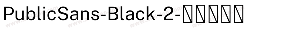 PublicSans-Black-2字体转换
