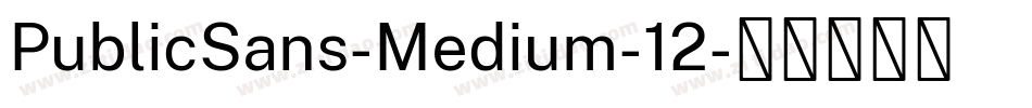 PublicSans-Medium-12字体转换