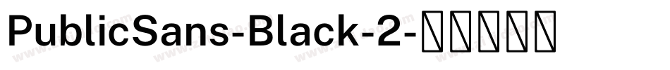 PublicSans-Black-2字体转换