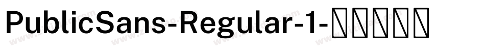 PublicSans-Regular-1字体转换