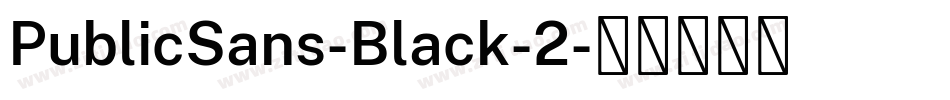 PublicSans-Black-2字体转换