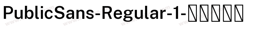 PublicSans-Regular-1字体转换