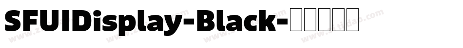 SFUIDisplay-Black字体转换