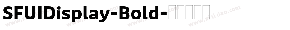 SFUIDisplay-Bold字体转换