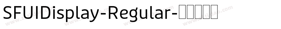 SFUIDisplay-Regular字体转换