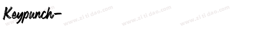Keypunch字体转换