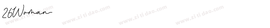 26Woman字体转换