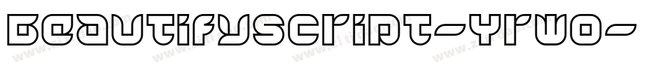 Beautifyscript-YrWo字体转换