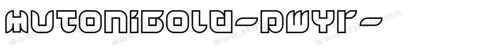 MutoniBold-pwYr字体转换