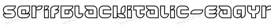 SerifBlackitalic-EaqYr字体转换