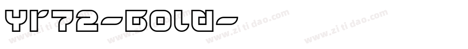Yr72-Bold字体转换
