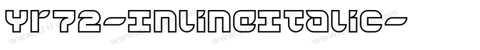 Yr72-InlineItalic字体转换