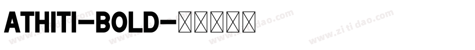 Athiti-Bold字体转换