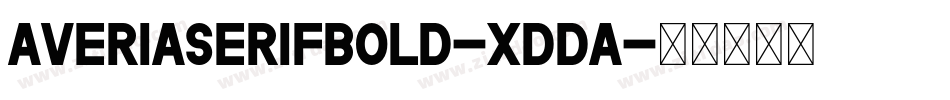 AveriaserifBold-Xdda字体转换