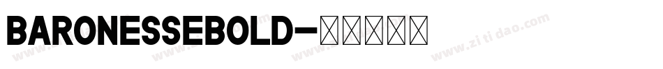 BaronesseBold字体转换