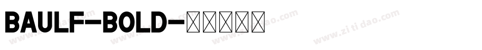 BauLF-Bold字体转换