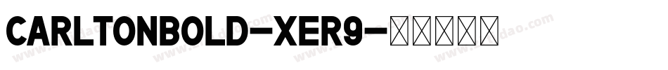 CarltonBold-Xer9字体转换