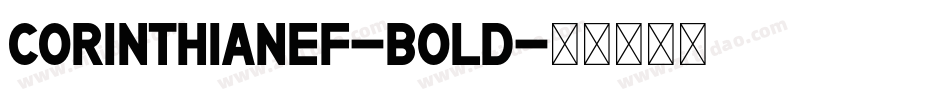 CorinthianEF-Bold字体转换