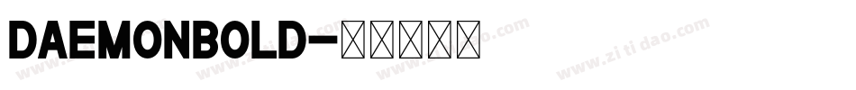 DaemonBold字体转换